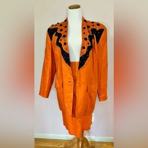 Vintage 90’s Lily Choo Linen jacket and skirt